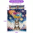 thumbnail image 5 of Happy New Year with Miniature American Shepherd Fireworks Holiday Xmas Winter 2025 Quilt Bedding Set MAS Dog Lover Gifts 1 Blanket Bed Cover 2 Pillowcases - 00025, 5 of 5