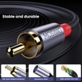 thumbnail image 3 of Cable de audio y vídeo RCA Splitter MOSWAG de 1 hembra a 2 macho, negro, 3 of 6