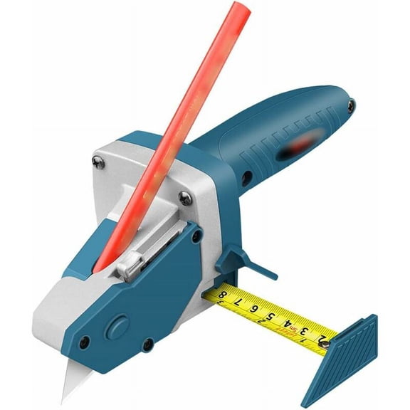 Plasterboard Cutter Tool for Woodworking, Drywall Artifact Cutting, Quick Cut Tool with Blades, 5m Tape Measure