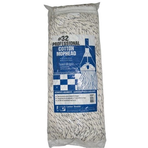 Lanier 106-4 Plis-32 Taille 32 Tête de Vadrouille Coupée - Lot de 6