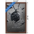 thumbnail image 3 of Netflix The Witcher: Season 3 - Medallion Key Art Wall Poster, 14.725" x 22.375" Framed, 3 of 5
