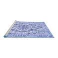thumbnail image 2 of Ahgly Company Machine Washable Indoor Rectangle Medallion Blue Traditional Area Rugs, 8' x 12', 2 of 4