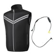 thumbnail image 1 of KLKCMS Veste de Ventilateur de Refroidissement 2 Ventilateurs Portable Portable Refroidisseur pour Vélo Randonnée Été Noir G, 1 of 9