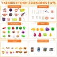 thumbnail image 3 of Accesorios de cocina Bruvoalon de la marca Play Kitchen, 118 unidades, con utensilios de cocina, color rosa, 3 of 9