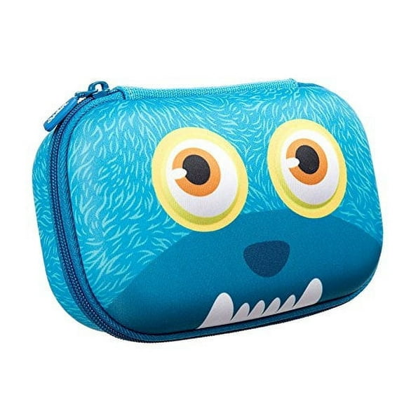 ZIPIT Wildlings Pencil Box | Large Capacity Pencil Case (Blue)