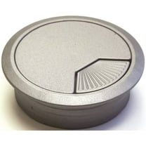 Jandorf 61621 Desk Grommet, 2-3/8 in Dia Cable, ABS, Silver