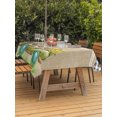 thumbnail image 4 of 60x84 Inch Outdoor Tablecloth with Umbrella Hole Zipper Rectangle Sage Green Truck Rectangular Tablecloths Outside Waterproof Farmhouse Sunflowers Burlap Plaid Patio Table Cloth Cover for Picnic, 4 of 8