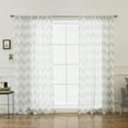 thumbnail image 1 of Quality Home Sheer 2 Panel Curtain Set 84" Length, 1 of 5
