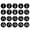 Black With White Text, variant on 1-20 Numbers Tags Plastic Round Numbered Marking Identify ID Key Hang Tag for Dormitory Key Chain Box Gym Cabinet Lockers, Green with White Text