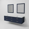 thumbnail image 6 of Tuckerton 72 in W x 22 in D Blue Double Bath Vanity, Carrara Marble Top and 34 in Mirrors, 6 of 11