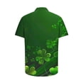 thumbnail image 4 of Men's Casual Short Sleeve Printed Shirt with Turndown Collar for St. Patrick's Day, 4 of 5