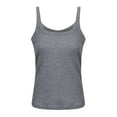 thumbnail image 3 of Julycc Women Ribbed Cami Tank Tops Casual Basic Camisole Sleeveless T-Shirt Blouse, 3 of 5
