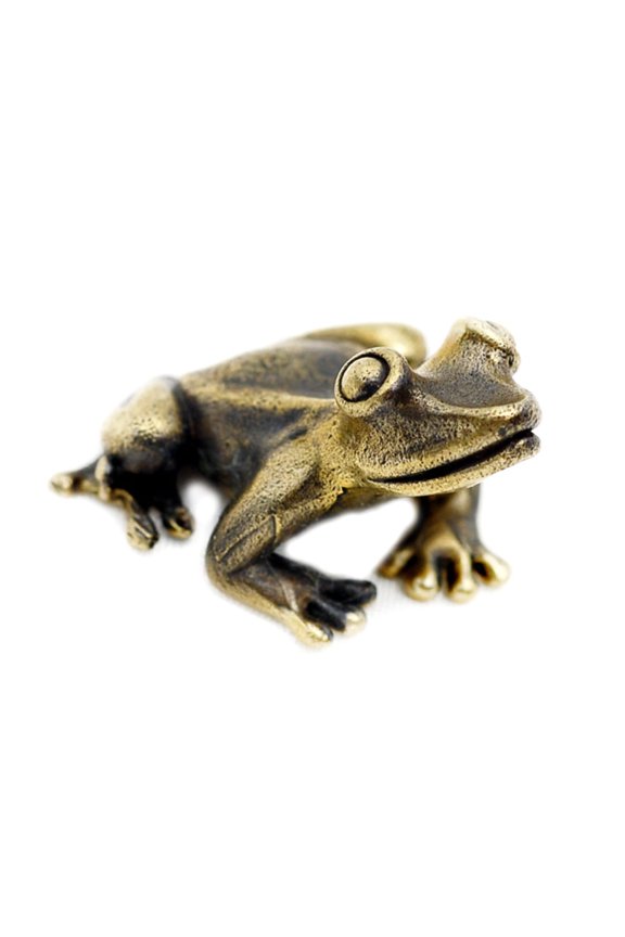 's Frog / Toad Bronze Figurine Statue Amulet