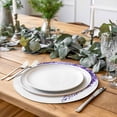 thumbnail image 6 of Round Placemats Wisteria Floral 15 inch Set of 6 Table Mats for Dining Table Purple Leaf Heat Resistant Non-Slip Kitchen & Home Decorative Place Mat Set, 6 of 8