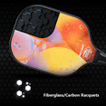 thumbnail image 6 of SAMYOMM Pickle Ball Paddle,Fiberglass,Honeycomb Core,Ribbed Non-Slip Cushion Grip,Single Racket, 6 of 9
