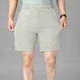 thumbnail image 2 of YLSDY Men's Golf Shorts 7" 9" Work Dress Shorts Casual Flat Front Stylish Shorts Lightweight Quick Dry Water Resistant Gray XXXL, 2 of 6