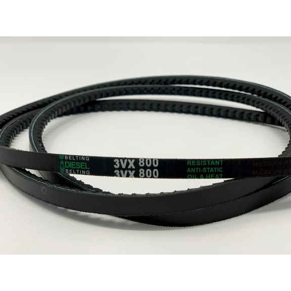 3VX800 Cogged V-Belt 3/8 x 80in Outside Circumference