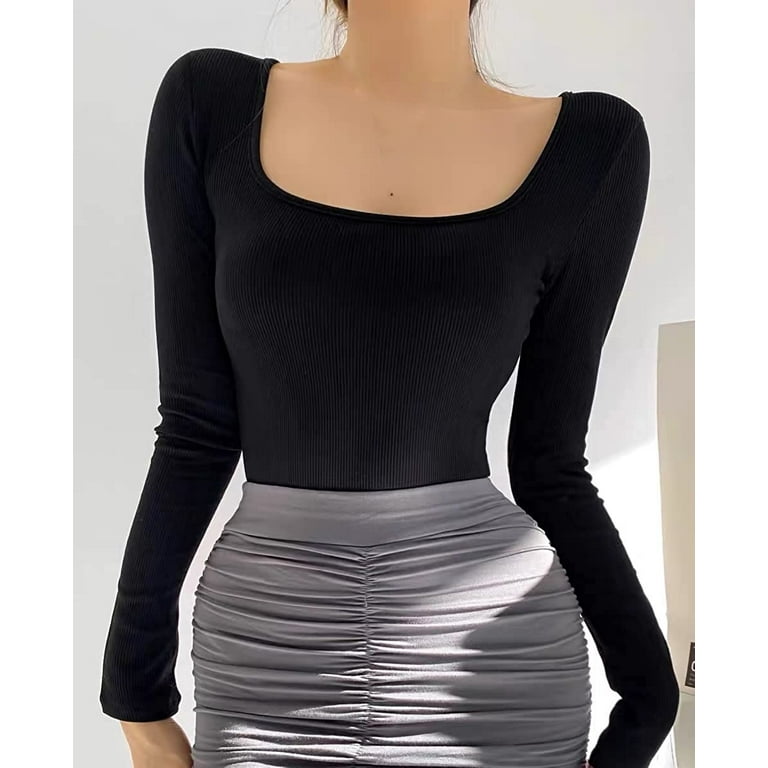 New Sexy Slash Neck Long Sleeve Stretch Bodysuit New Sexy Slash Neck Long Sleeve Stretch Bodysuit