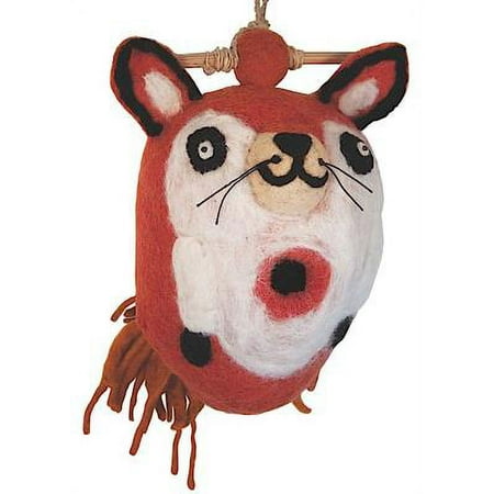 FOX Wild Woolies Handmade Felt Birdhouse