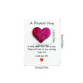 thumbnail image 3 of Iumwxz Pocket Card with Greeting Card for Birthdays Appreciation Motivational Blessings Glitter Heart Design Compact 9x7cm Fits in Pockets Wallets Includes Handwritten Note Space for Gifting, 3 of 6