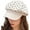 White, variant on Newsboy Hats for Women, Women Newsboy Cap Winter Felt Retro Polka Dots Fashion All-Match Beret Cap