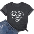 thumbnail image 2 of WEAIXIMIUNG T-Shirt Décontracté à Manches Courtes et Col Rond Imprimé Dessin Animé Mignon pour Femmes pour la Saint-Valentin, 2 of 3