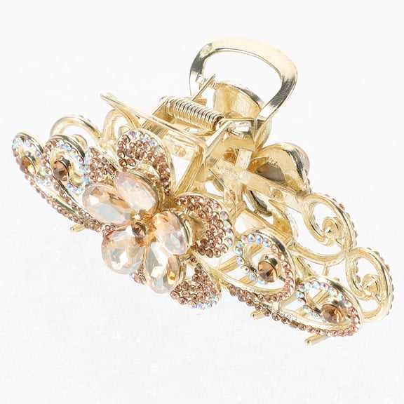 ibasenice Jaw Clip For Hair Rhinestone 1Pcs 3.9In