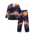 thumbnail image 1 of Fotbe Explosive Fluid Splash Art Pijama de Hombre con Estampado de Manga Larga, Conjunto de 2 Piezas, Ropa de Dormir Suave y Cómoda con Bolsillos-Small, 1 of 7