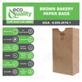 thumbnail image 2 of [100 Count] Large Brown Kraft Paper Bag (20 lb) - Paper Lunch Bags, Snacks, Gift Bags, Grocery, Merchandise, Party Bags (8 x 5.5 x 16 in) (20 Pound Capacity) by EcoQuality, 2 of 6