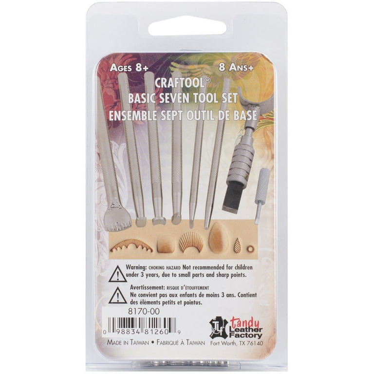 Craftool® Basic 7 Tool Set With Rack — Tandy Leather, Inc.