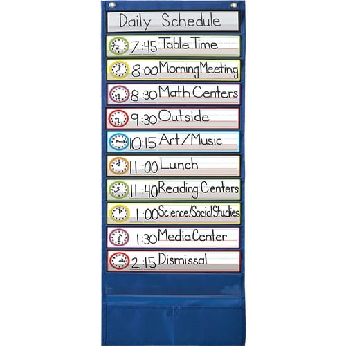 Deluxe Scheduling Pocket Chart