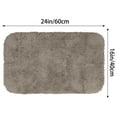 thumbnail image 6 of Unique Bargains Cotton Mat Rug Plush Water Absorbent Luxury Rectangular Machine Washable Brown 16" x 24", 6 of 6