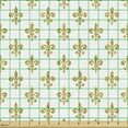 thumbnail image 2 of Ambesonne Fleur De Lis Fabric by the Yard Upholstery, French Floral Classic, 10 Yards, Dark Yellow and White, 2 of 5