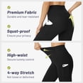 thumbnail image 2 of Hipuroga Thick High Waisted Yoga Pants for Women with Pockets Tummy Control Leggings for Athletic Workout Running Black M, 2 of 6