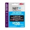 Net10 $130 Unlimited Family & Friends Plan for 3 Lines (8GB of data per line at high speeds, then 2G*) (Email Delivery)