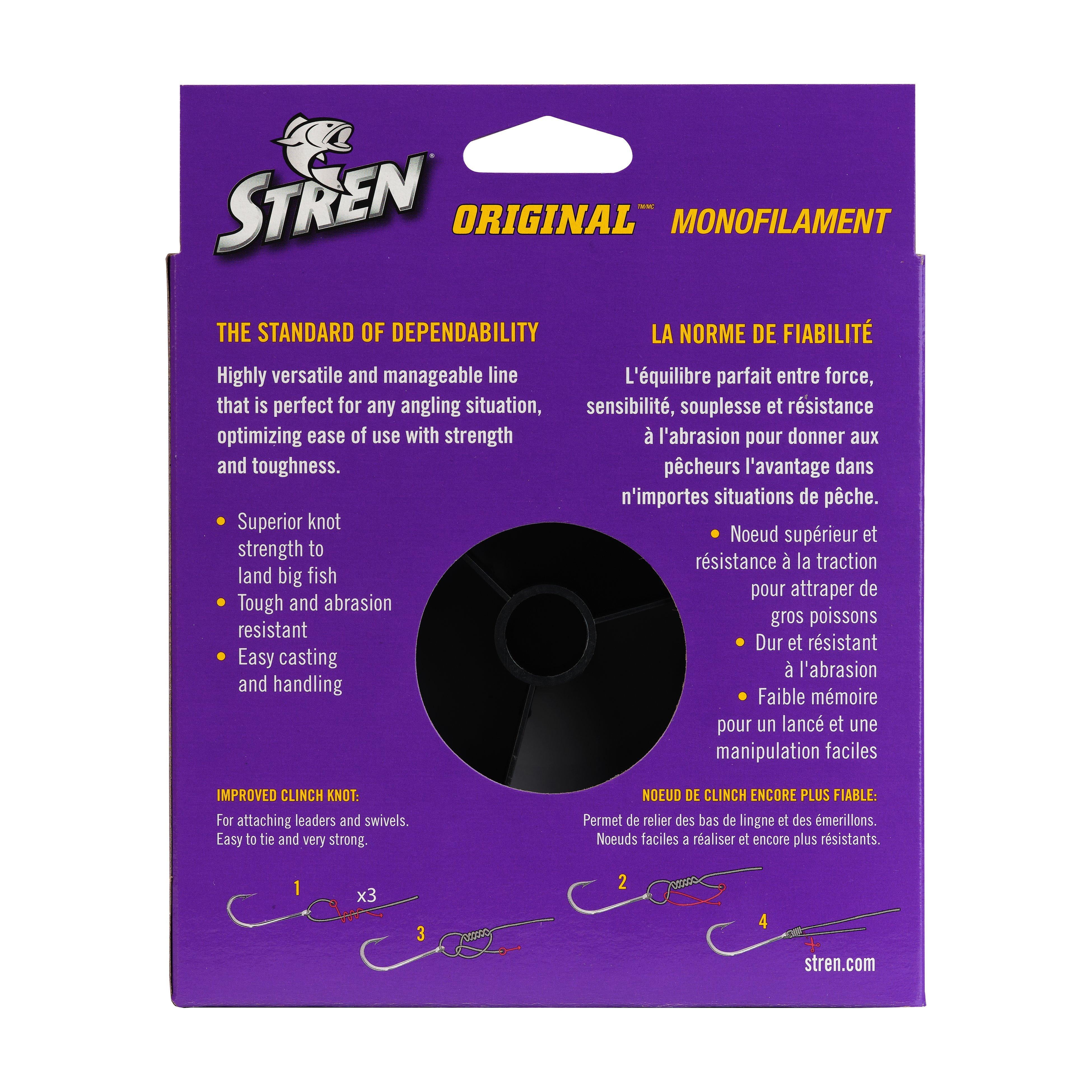 Stren Original® Monofilament Fishing Line, Clear/Blue Fluorescent, 8 lb Test Strength, 1000 yd