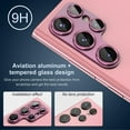 thumbnail image 3 of Alltyech [2 Pack] Galaxy S22 Ultra Camera Protector, Lens Protector Tempered Glass Aluminum Metal Alloy Anti-scratch HD Clear Camera Lens Protector for Samsung Galaxy S22 Ultra 5G 6.8"- Red, 3 of 6