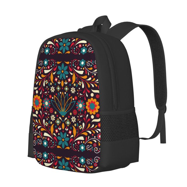 Balery Colorful Mexican2 Mochila para hombre y mujer - Tela Oxford 600D resistente - Gran capacidad, resistente al agua, ideal para la escuela, viajes y senderismo