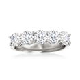 thumbnail image 4 of Ross-Simons 2.00 ct. t.w. Diamond 5-Stone Ring in 14kt White Gold, Women's, Adult, 4 of 7