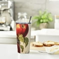 thumbnail image 6 of GOSMITH  Shabby Vintage Apples Vacuum Insulation Stainless Steel Sports Water Bottle with Leak Proof Straw Lid, Portable Cup Gym Travel, 6 of 7