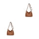thumbnail image 1 of Qarigey Bolsos cruzados de moda para mujer con impermeable y resistente, práctico bolso de diseñador de lujo de PU, bolso de mujer, tendencia amarillo marron 1 2piezas, 1 of 6