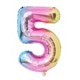 thumbnail image 1 of juego de globos de unicornio arcoíris de 32 pulgadas con números de aluminio, decoraciones para fiestas de cumpleaños con temática de unicornio para niños, globos para baby shower, 1 of 3