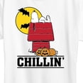 thumbnail image 3 of Peanuts - Snoopy Chillin Halloween - Women's Short Sleeve Graphic T-Shirt, 3 of 6