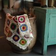 thumbnail image 3 of Handmade Knitted Crochet Crochet Yarn Mat Grandma Daisy Country Style Decorative Tablecloth Home Decor Accessories, 3 of 5