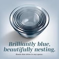 thumbnail image 3 of COOK WITH COLOR Glass Mixing Bowls with Lids, Borosilicate Mixing Bowl Set for Meal Prep, Blue, 12-Piece, 3 of 7