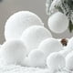 thumbnail image 4 of Bolas de espuma blanca para Navidad, adornos para árbol de Navidad, colgantes, bolas para fiestas, bodas, decoración del hogar, suministros para fiestas, 4 of 5