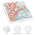 thumbnail image 3 of Werpe Corals Aquirax Uno Ocean Polyester Dinner Napkin for Dining Table Kitchen Home Party Decor Set of 6 Washable Napkins 6 PCS, 3 of 7
