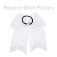 VERDANVERSE Large White Cheer Bows Shiny Rhinestones for ce ...