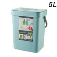 thumbnail image 1 of AMERTEER Kitchen Hanging Type Trash Can Home Bedroom Bathroom Wall-Mounted Plastic Square Garbage Can, 1 of 2