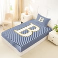 thumbnail image 4 of Erosebridal Letter B Kids Twin Sheet Sets, Modern Abstract Bedding, 3pcs, 4 of 5